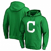 Men's Cleveland Indians Fanatics Branded Kelly Green St. Patrick's Day White Logo Pullover Hoodie,baseball caps,new era cap wholesale,wholesale hats